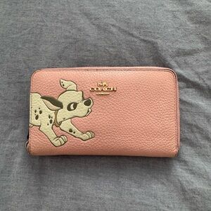 Coach Blush Pink Wallet 101 Dalmatian
